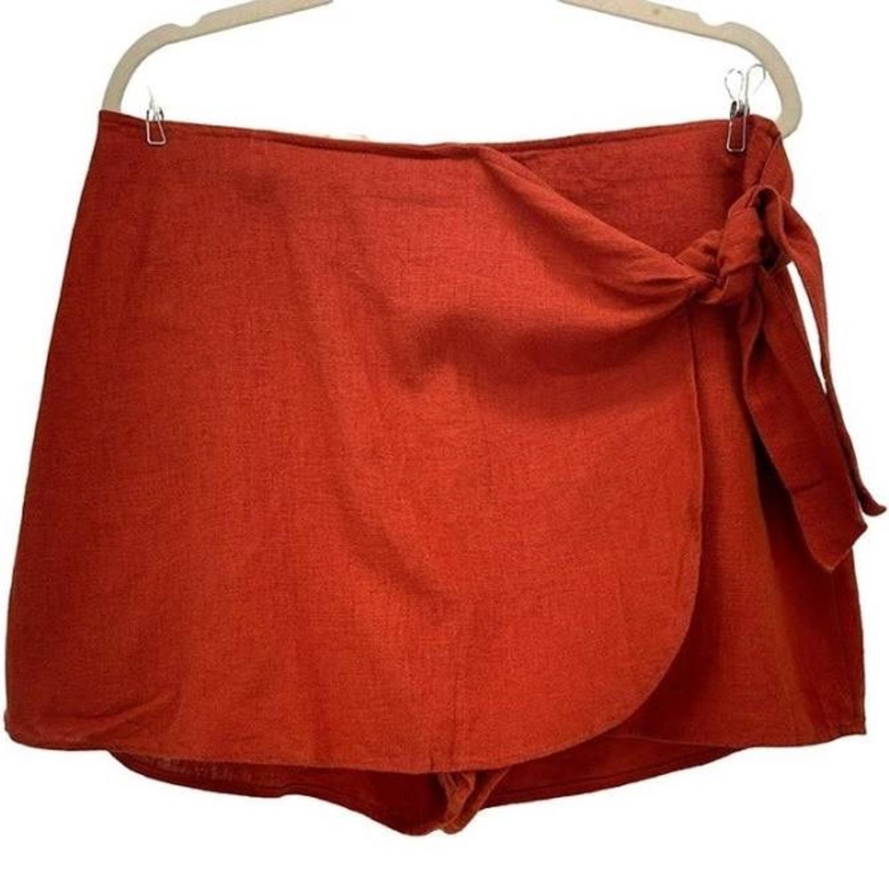 Abercrombie & Fitch linen burnt orange xs skort